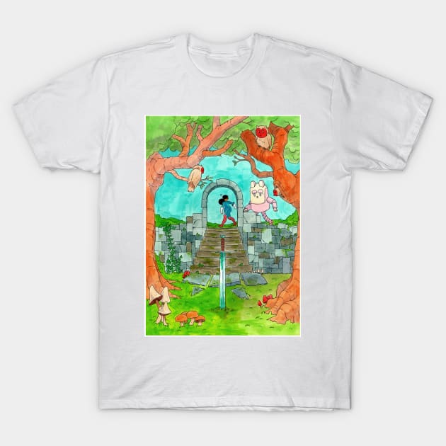 Forest Sword T-Shirt by FloatingDisc